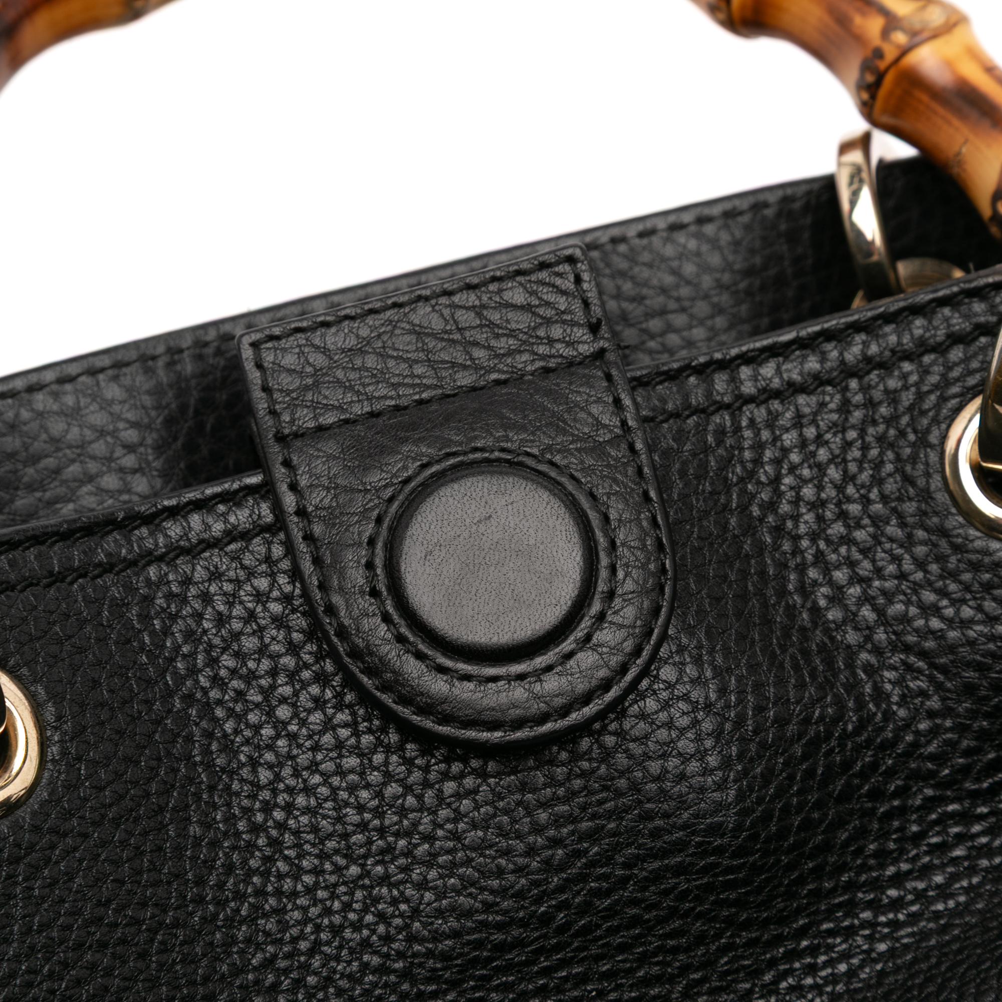 Gucci Medium Calfskin Bamboo Shopper Satchel