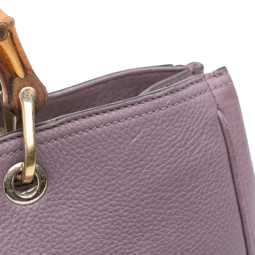 Gucci Medium Calfskin Bamboo Shopper Satchel