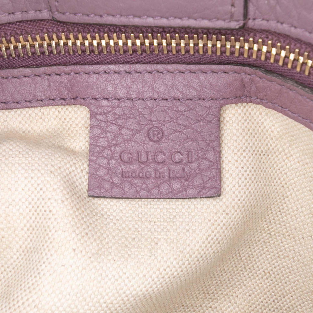 Gucci Medium Calfskin Bamboo Shopper Satchel