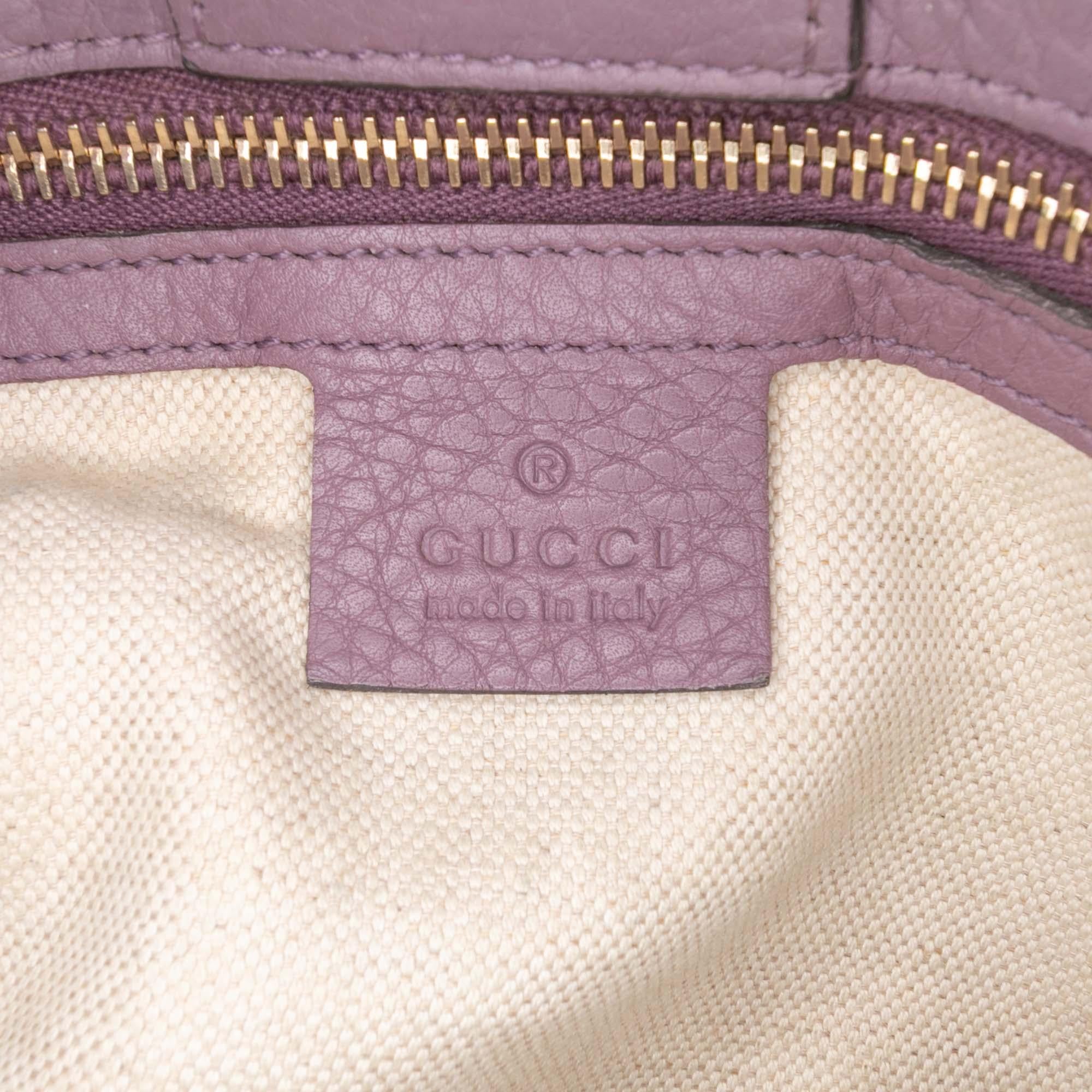 Gucci Medium Calfskin Bamboo Shopper Satchel