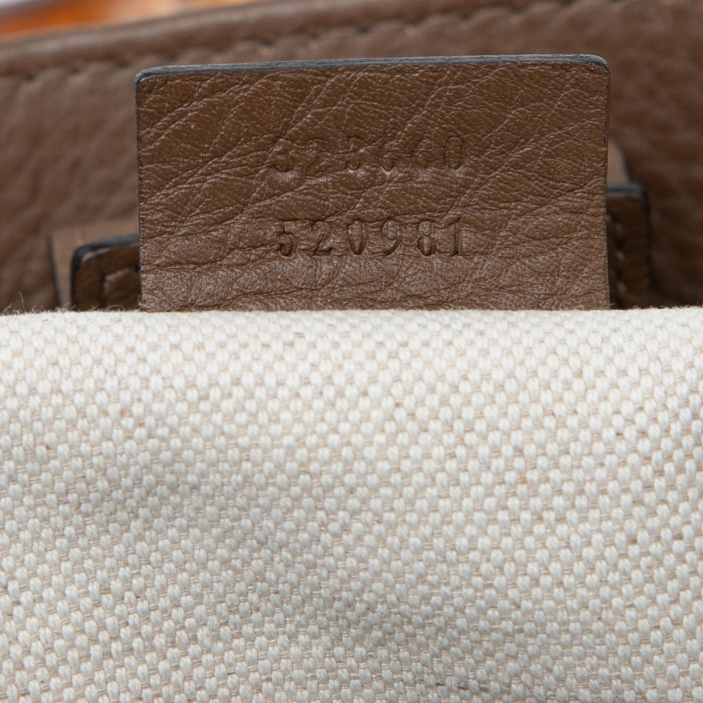 Gucci Medium Calfskin Bamboo Shopper Satchel