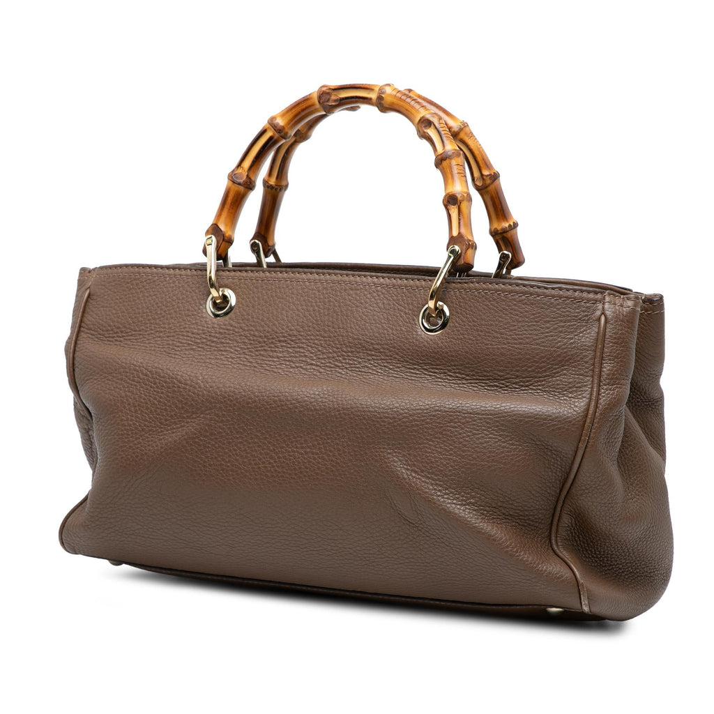 Gucci Medium Calfskin Bamboo Shopper Satchel