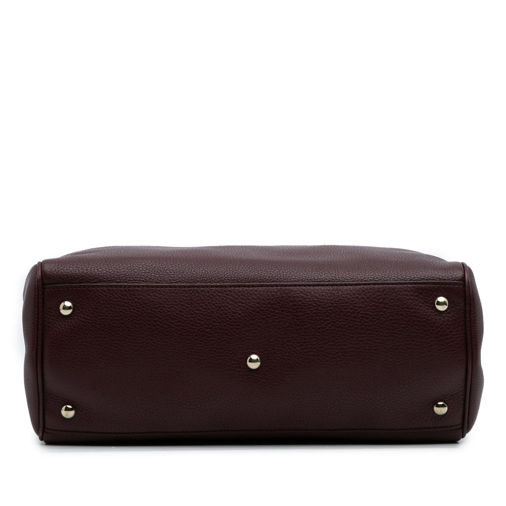 Gucci Medium Calfskin Bamboo Shopper Satchel