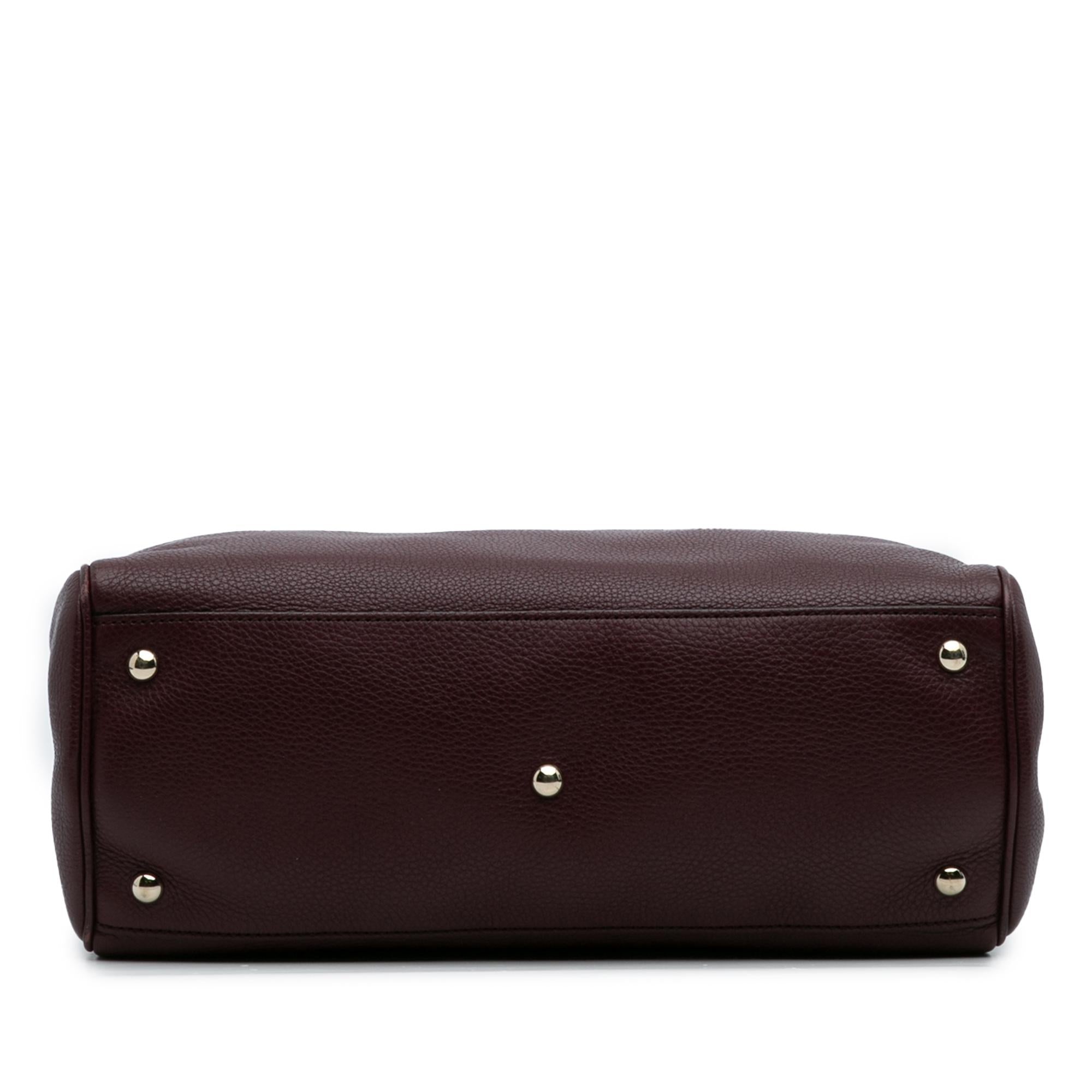 Gucci Medium Calfskin Bamboo Shopper Satchel