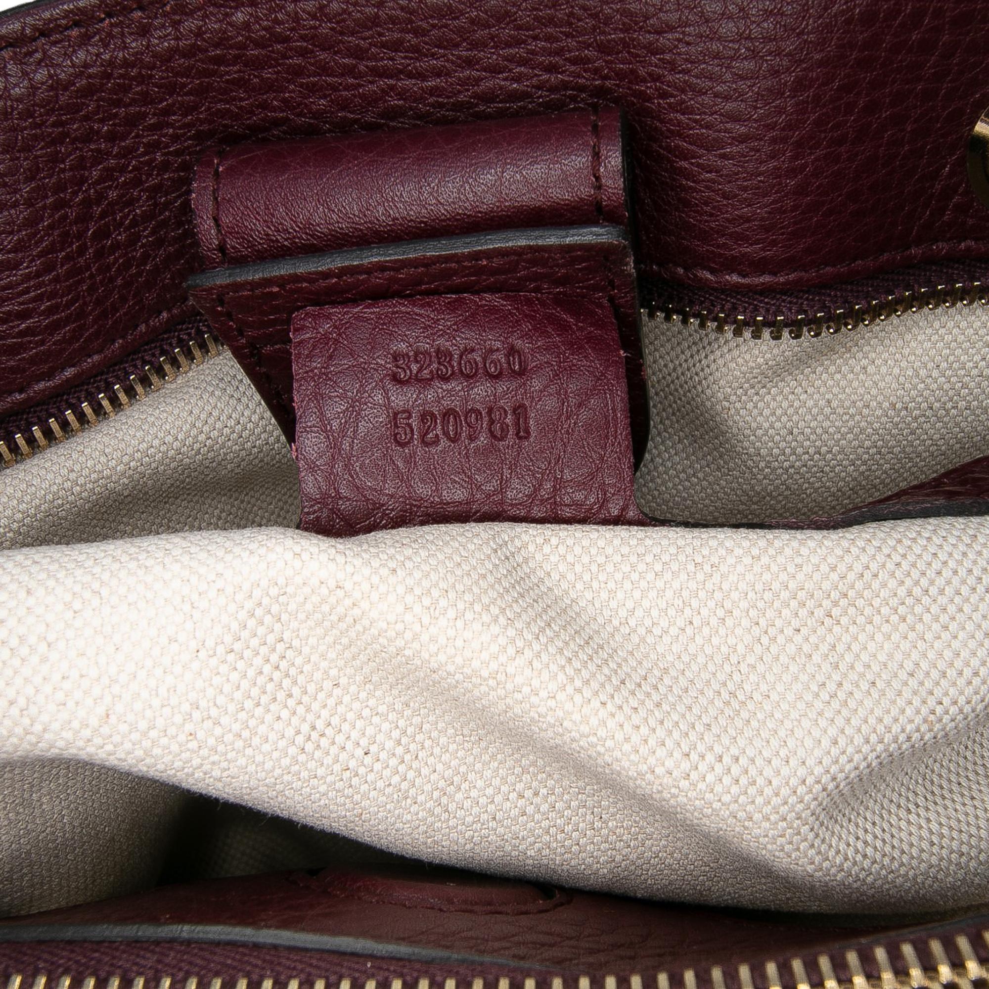 Gucci Medium Calfskin Bamboo Shopper Satchel