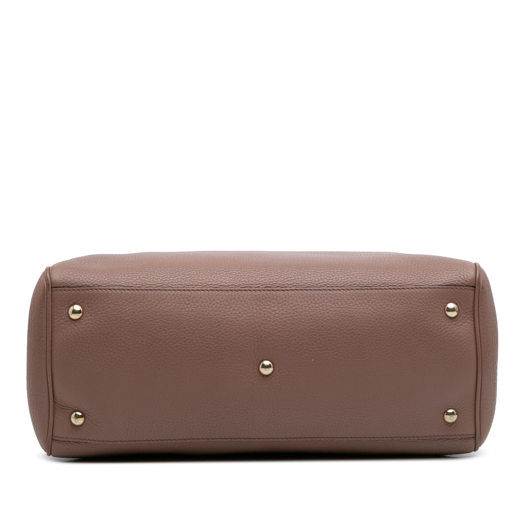 Gucci Medium Calfskin Bamboo Shopper Satchel