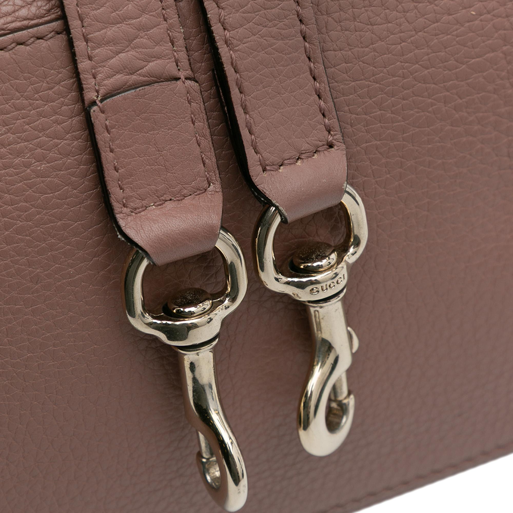 Gucci Medium Calfskin Bamboo Shopper Satchel