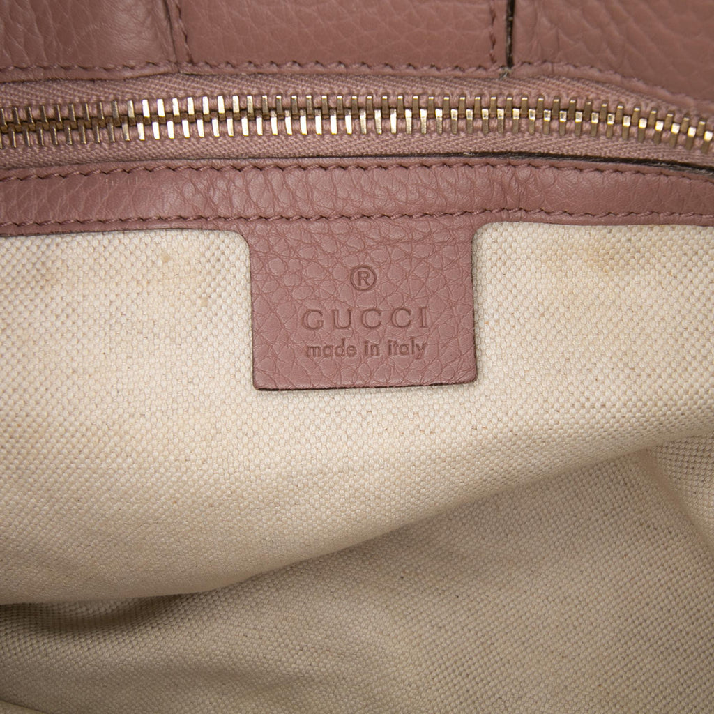 Gucci Medium Calfskin Bamboo Shopper Satchel