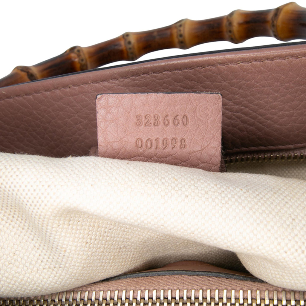 Gucci Medium Calfskin Bamboo Shopper Satchel