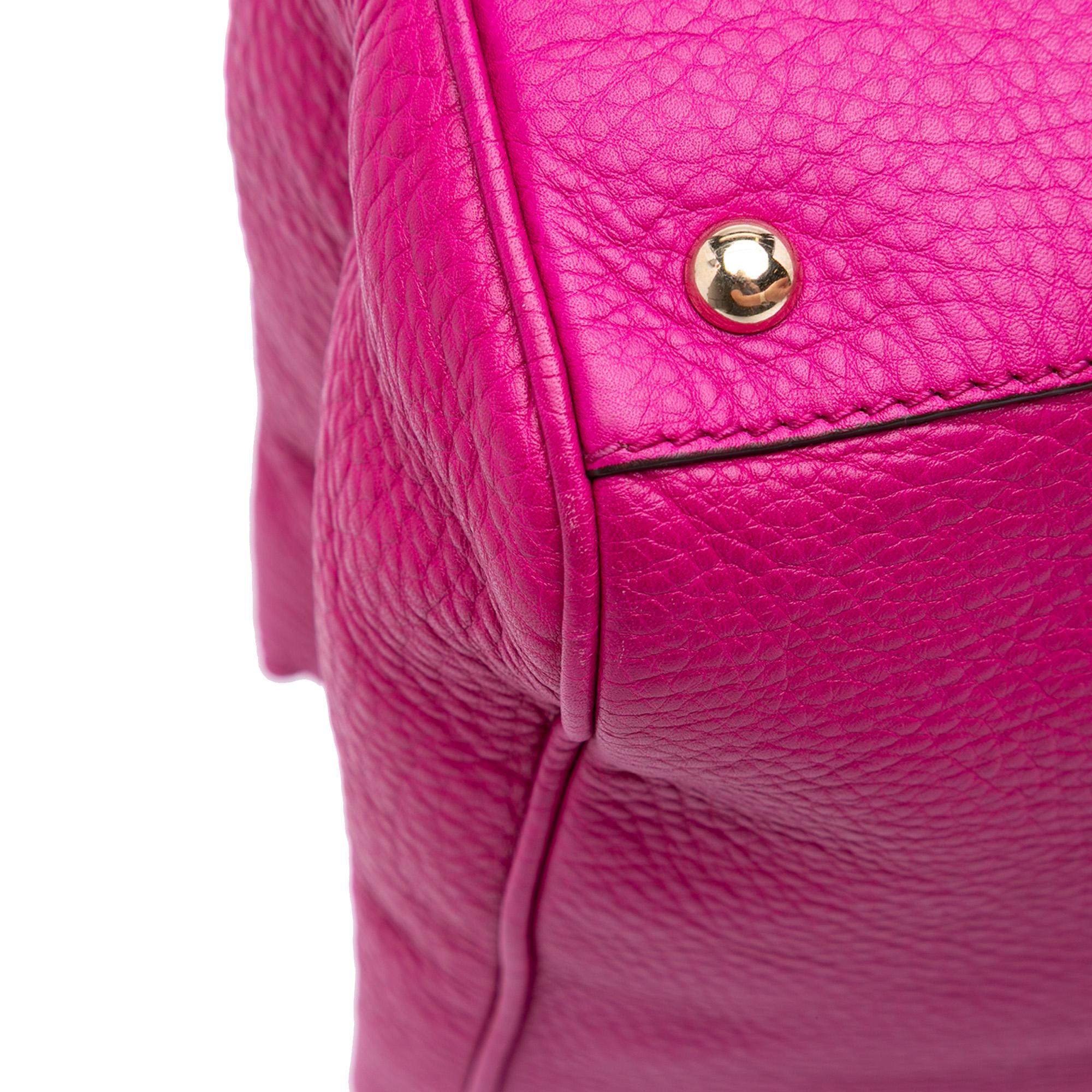 Gucci Medium Calfskin Bamboo Shopper Satchel