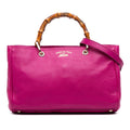 Gucci Medium Calfskin Bamboo Shopper Satchel