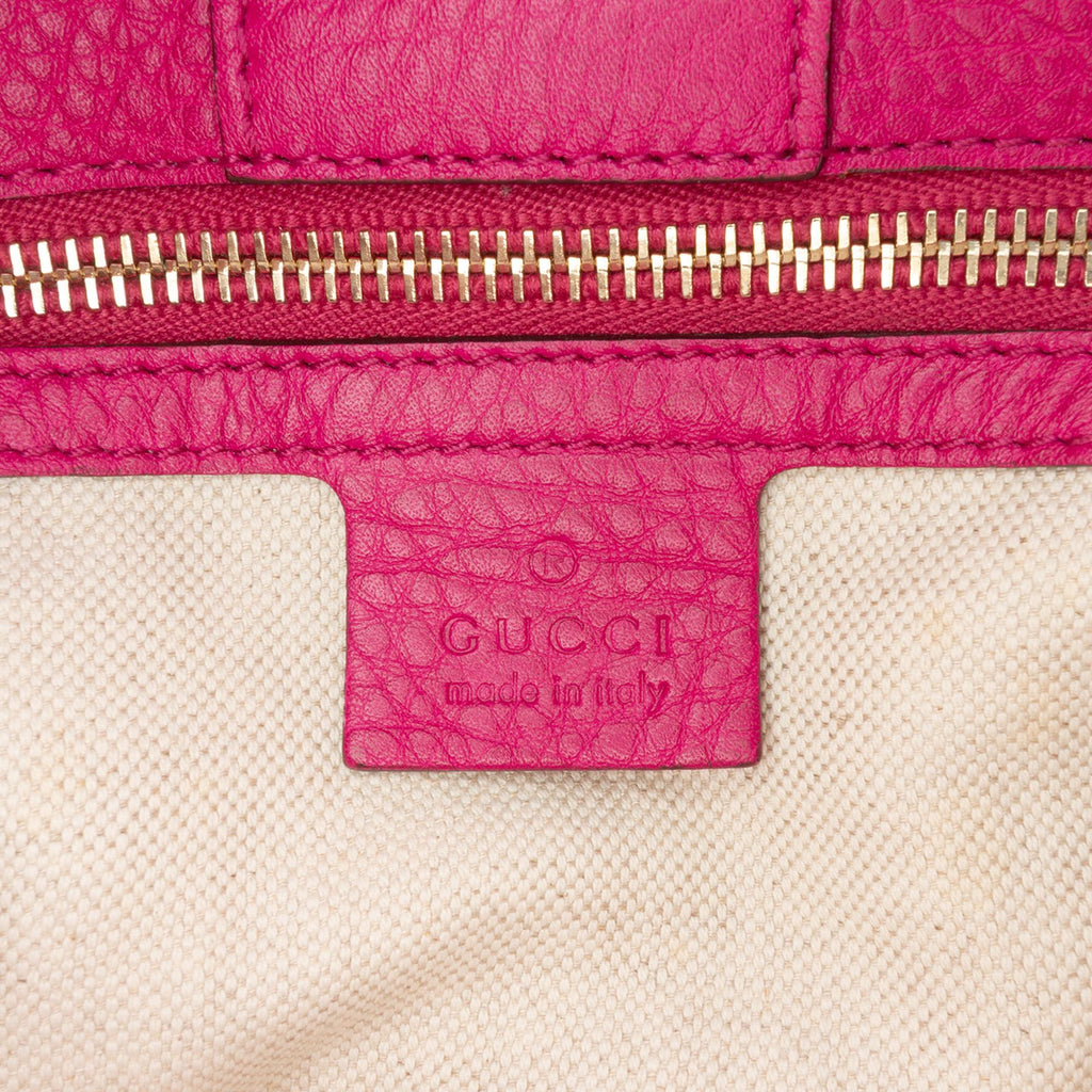 Gucci Medium Calfskin Bamboo Shopper Satchel