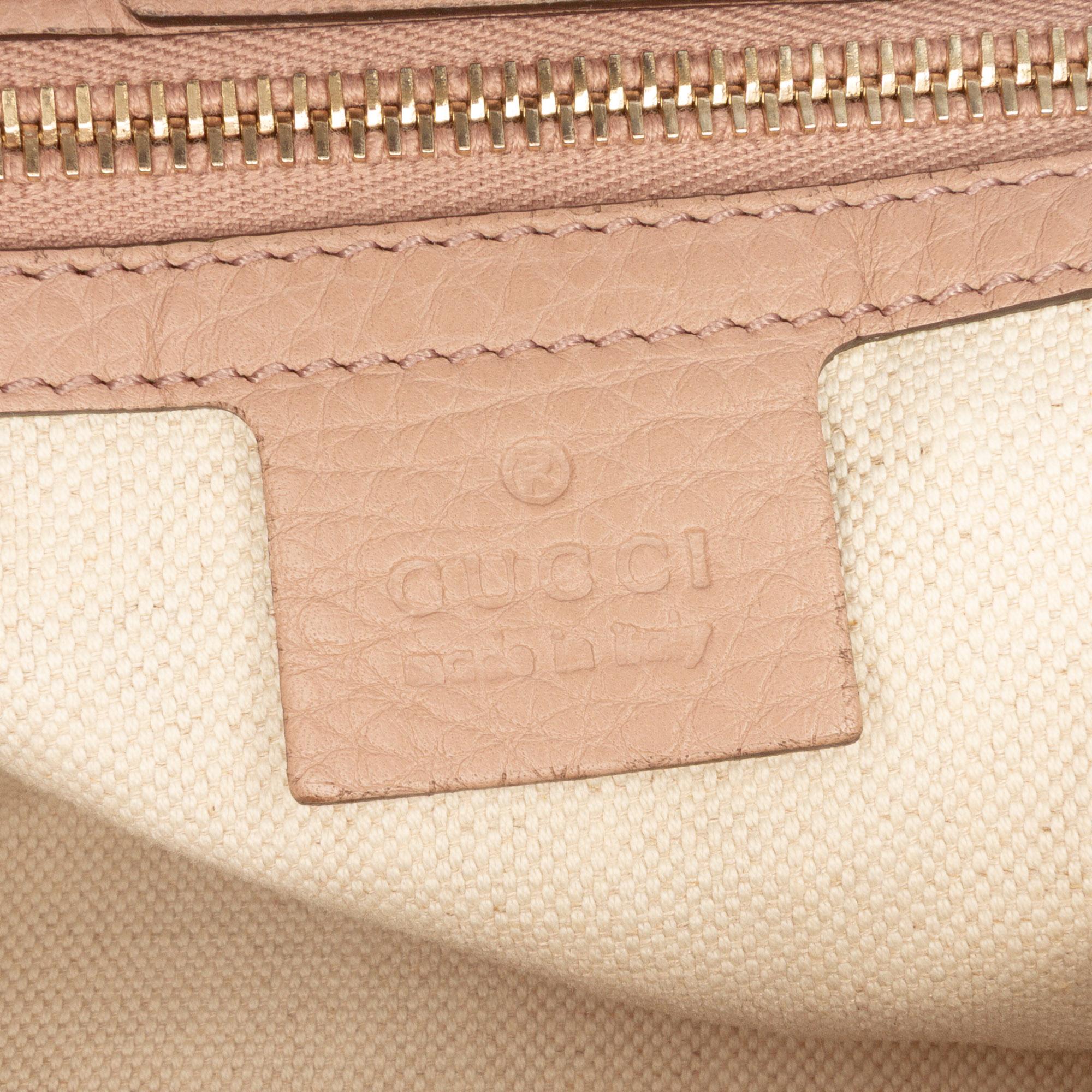 Gucci Medium Calfskin Bamboo Shopper Satchel