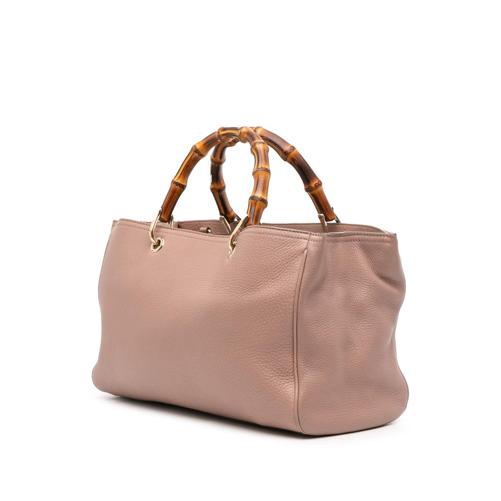 Gucci Medium Calfskin Bamboo Shopper Satchel