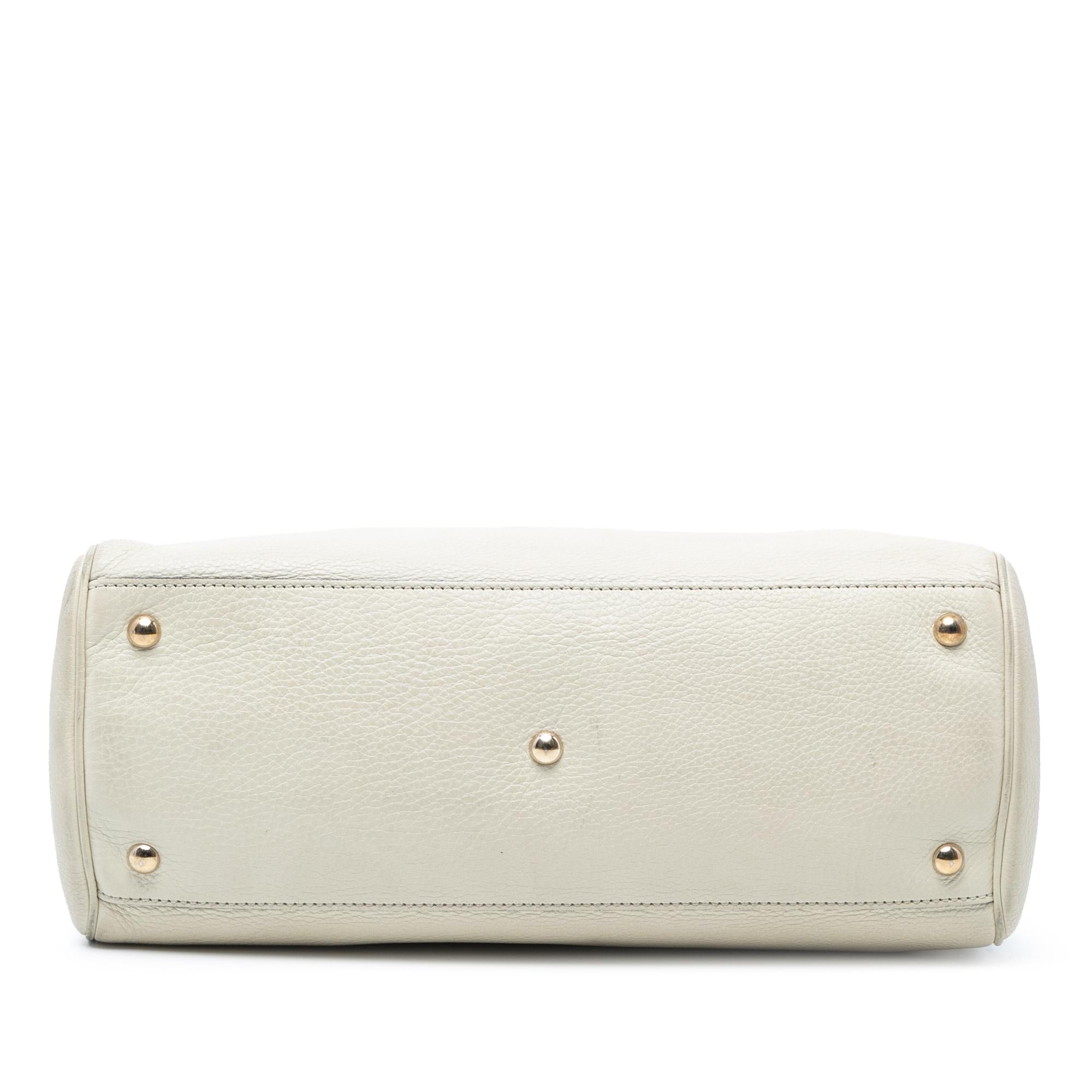 Gucci Medium Calfskin Bamboo Shopper Satchel