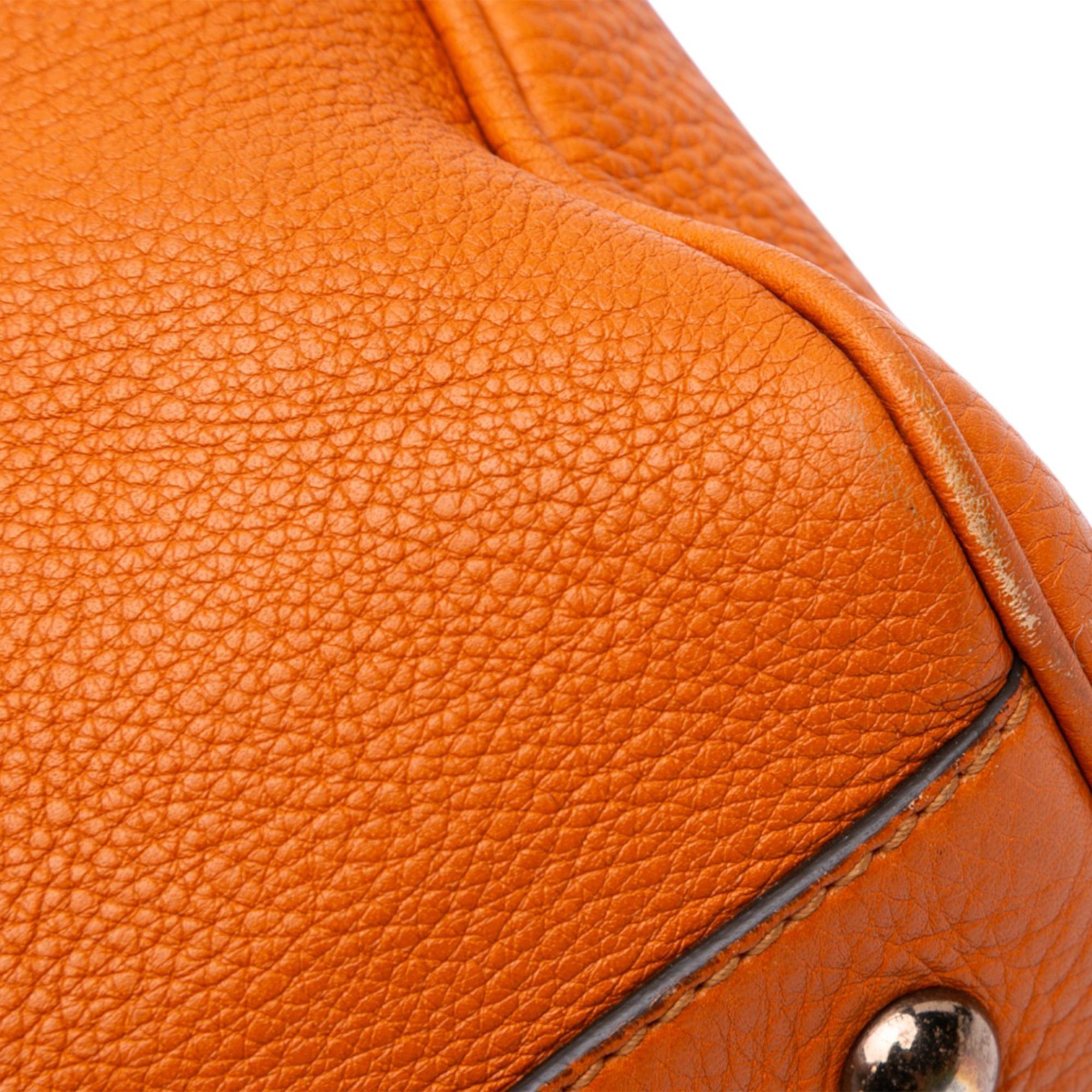 Gucci Medium Calfskin Bamboo Shopper Satchel