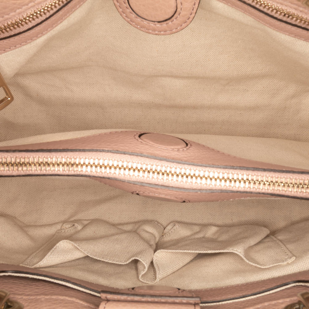 Gucci Medium Calfskin Bamboo Shopper Satchel