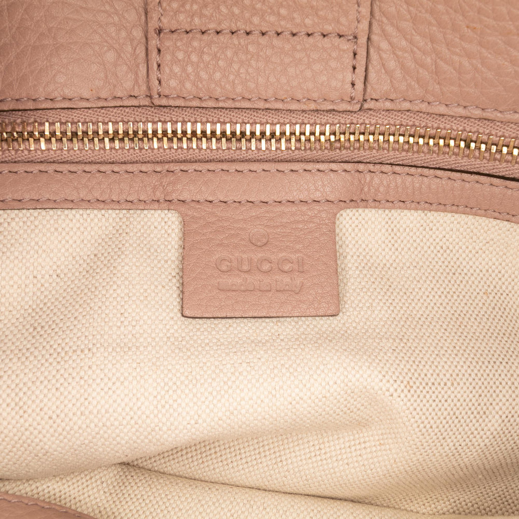 Gucci Medium Calfskin Bamboo Shopper Satchel
