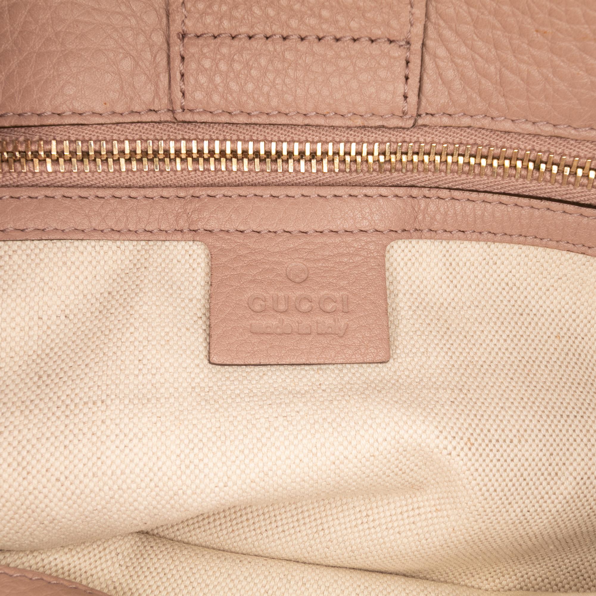 Gucci Medium Calfskin Bamboo Shopper Satchel