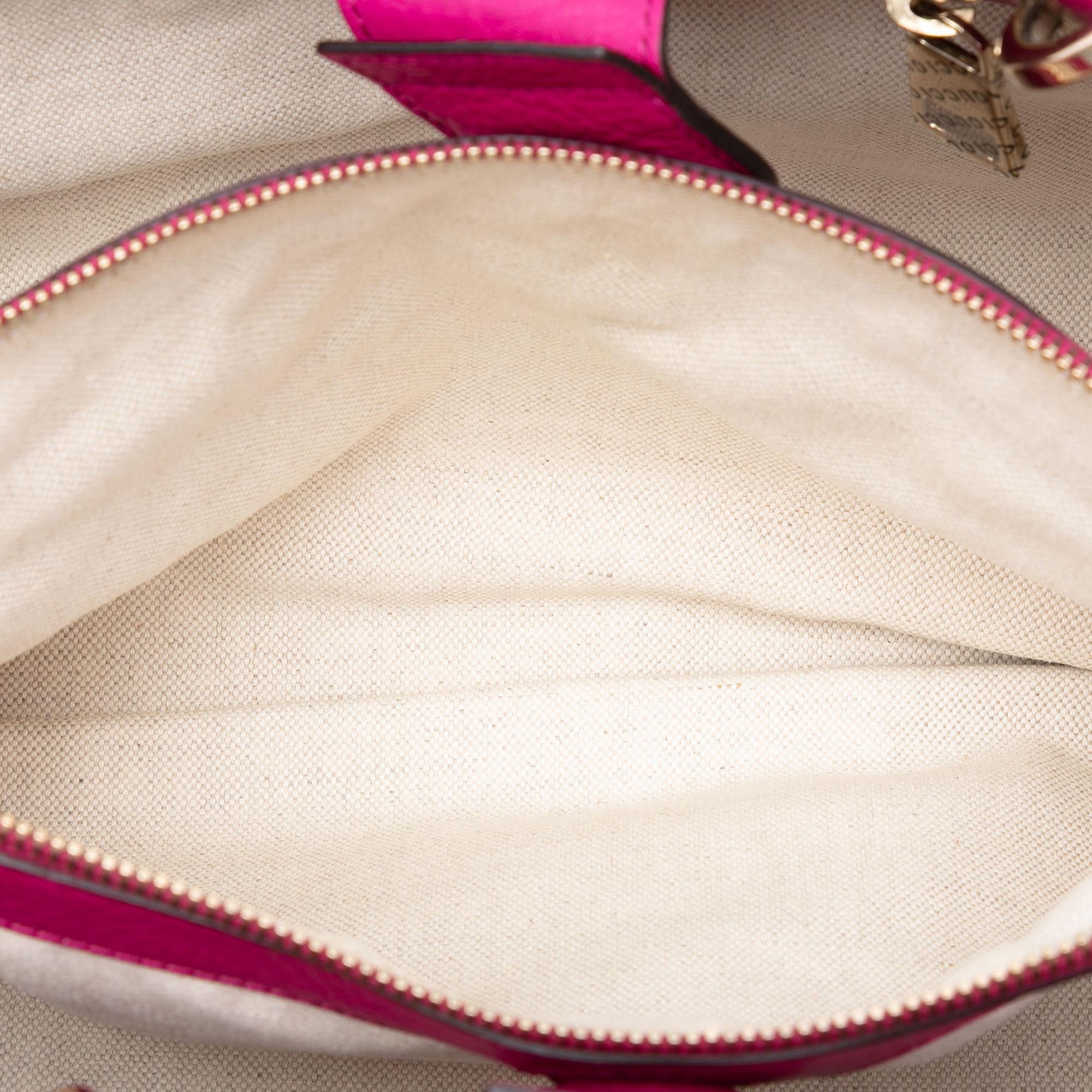Gucci Medium Calfskin Bamboo Shopper Satchel