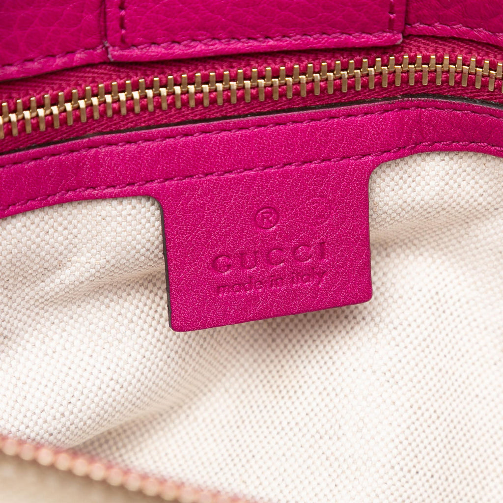 Gucci Medium Calfskin Bamboo Shopper Satchel