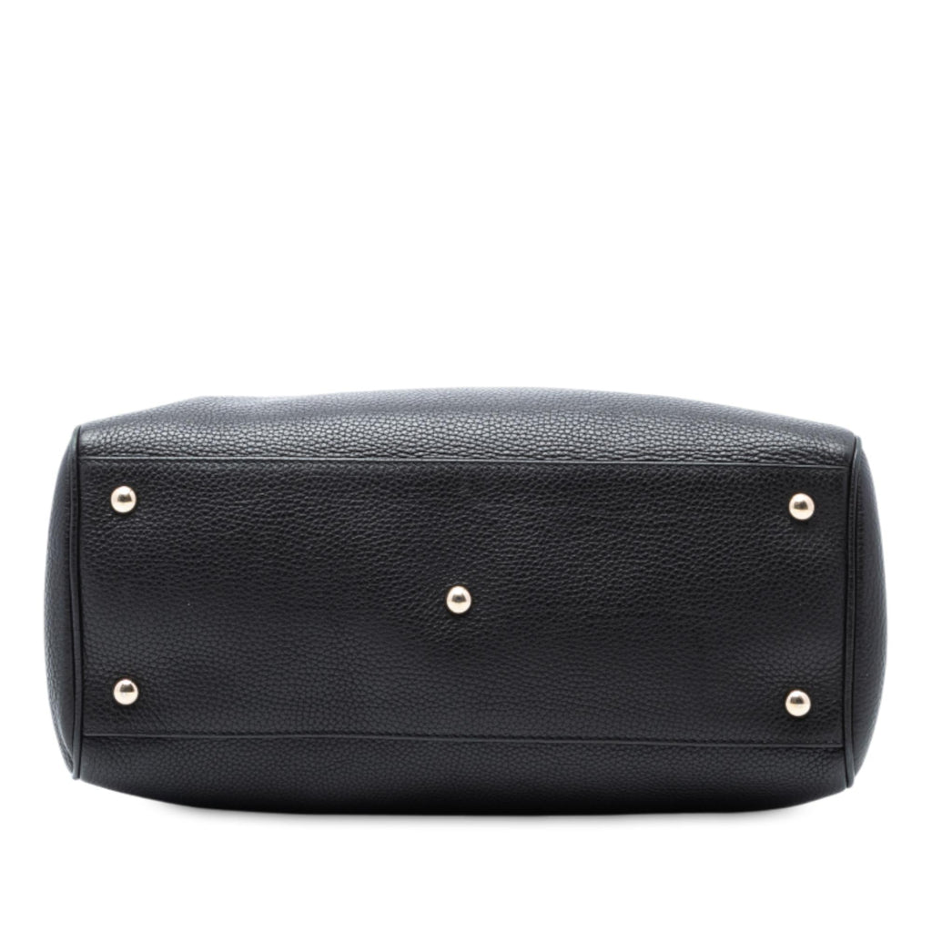 Gucci Medium Calfskin Bamboo Shopper Satchel