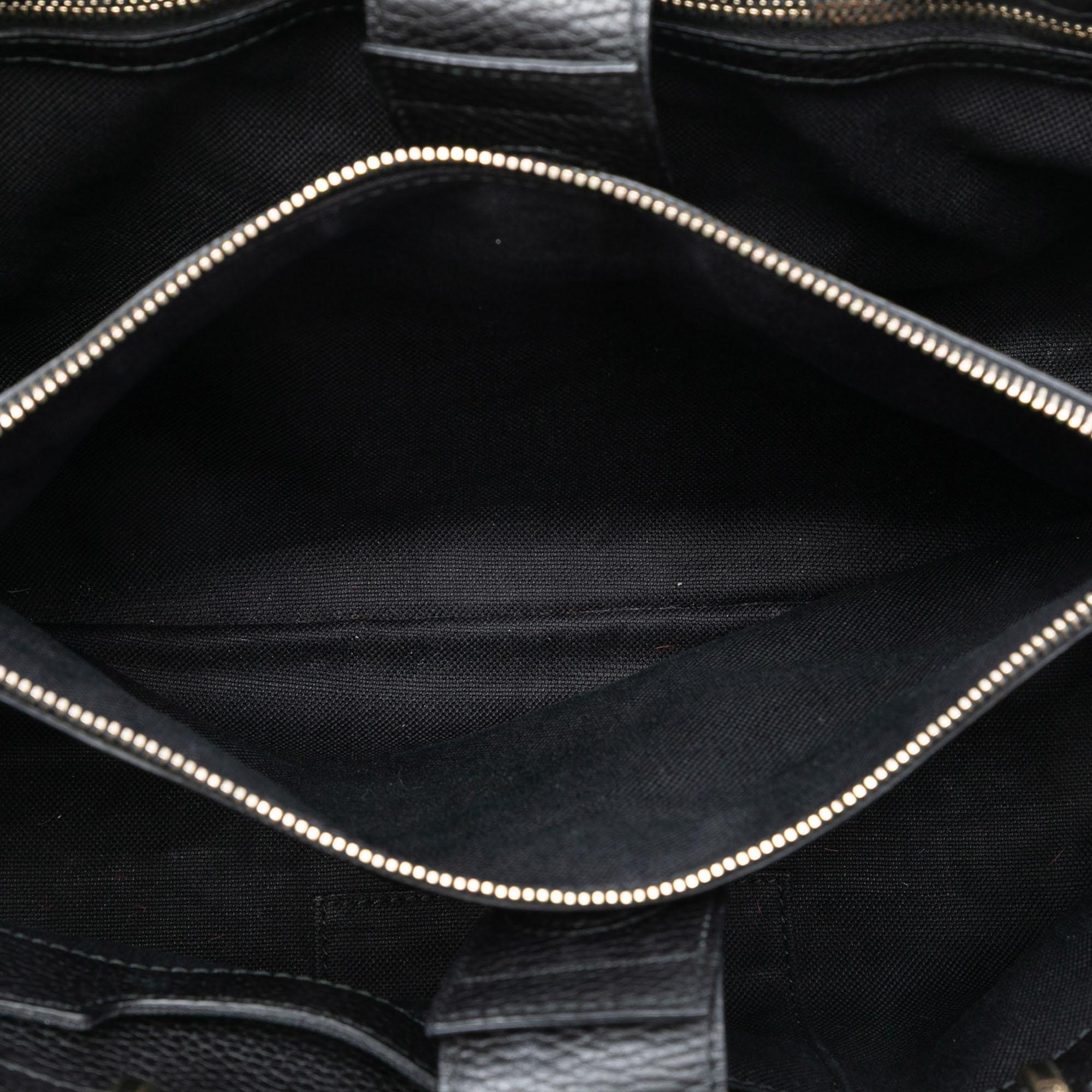 Gucci Medium Calfskin Bamboo Shopper Satchel