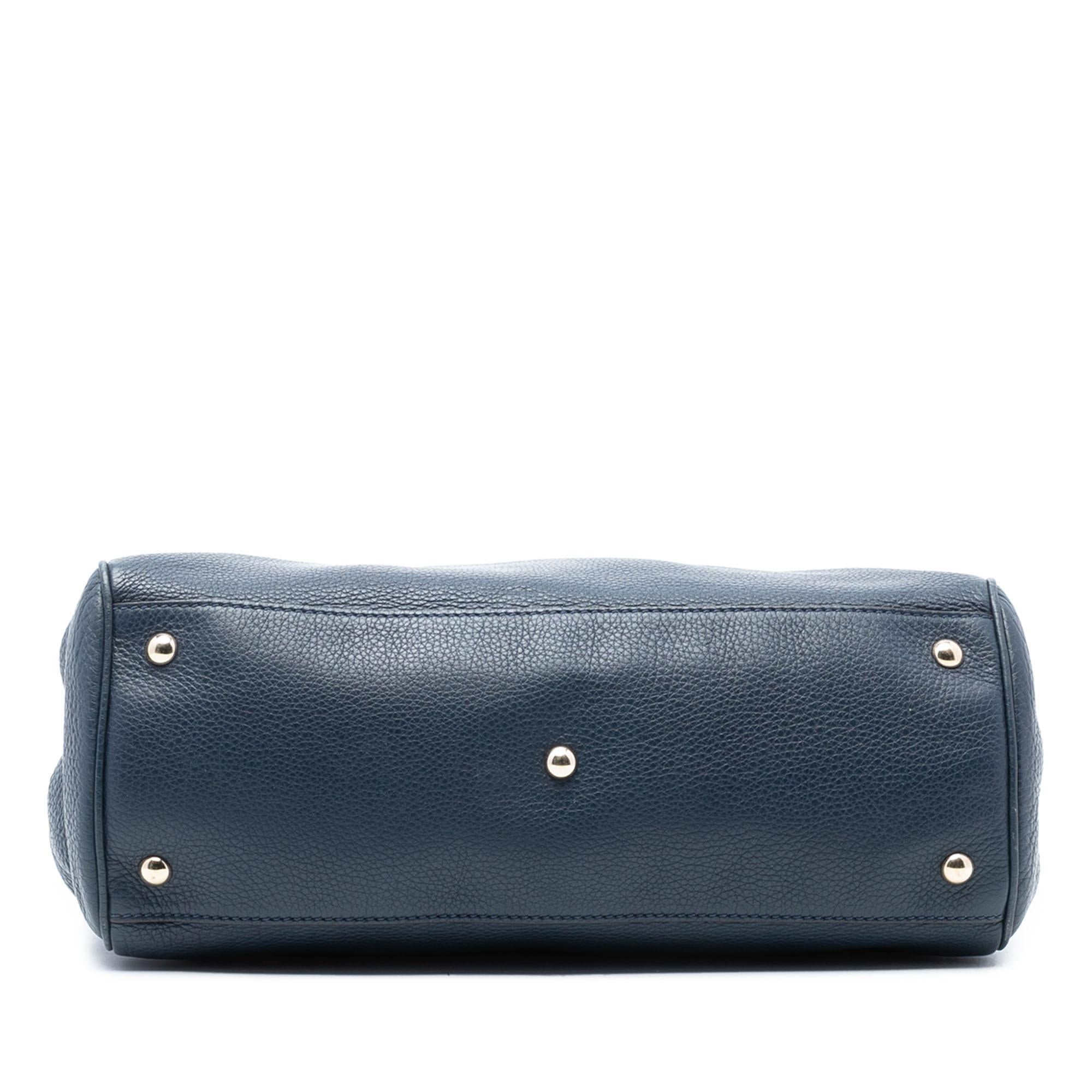 Gucci Medium Calfskin Bamboo Shopper Satchel