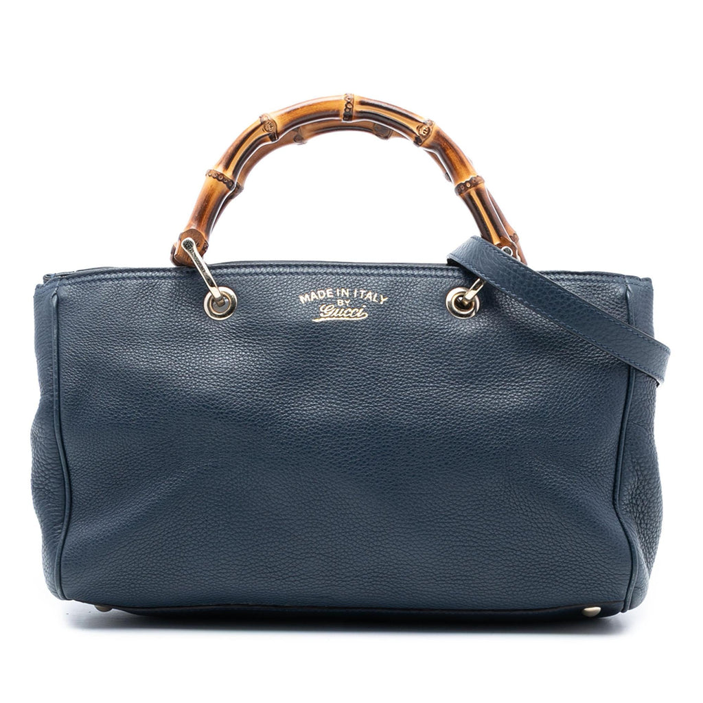 Gucci Medium Calfskin Bamboo Shopper Satchel