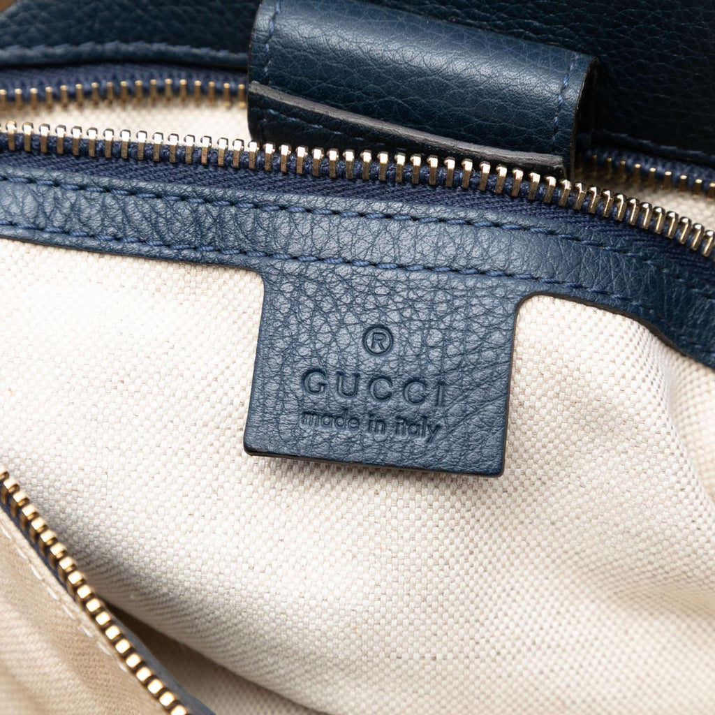 Gucci Medium Calfskin Bamboo Shopper Satchel
