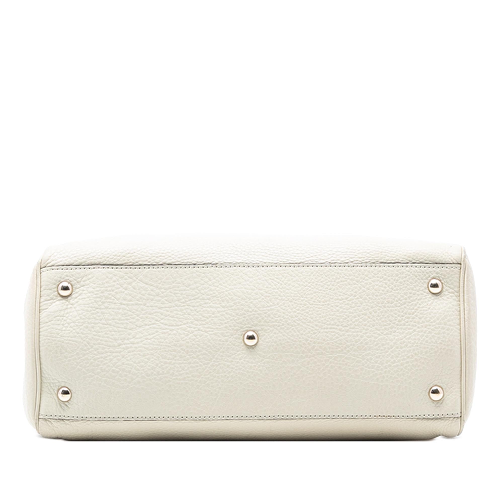 Gucci Medium Calfskin Bamboo Shopper Satchel