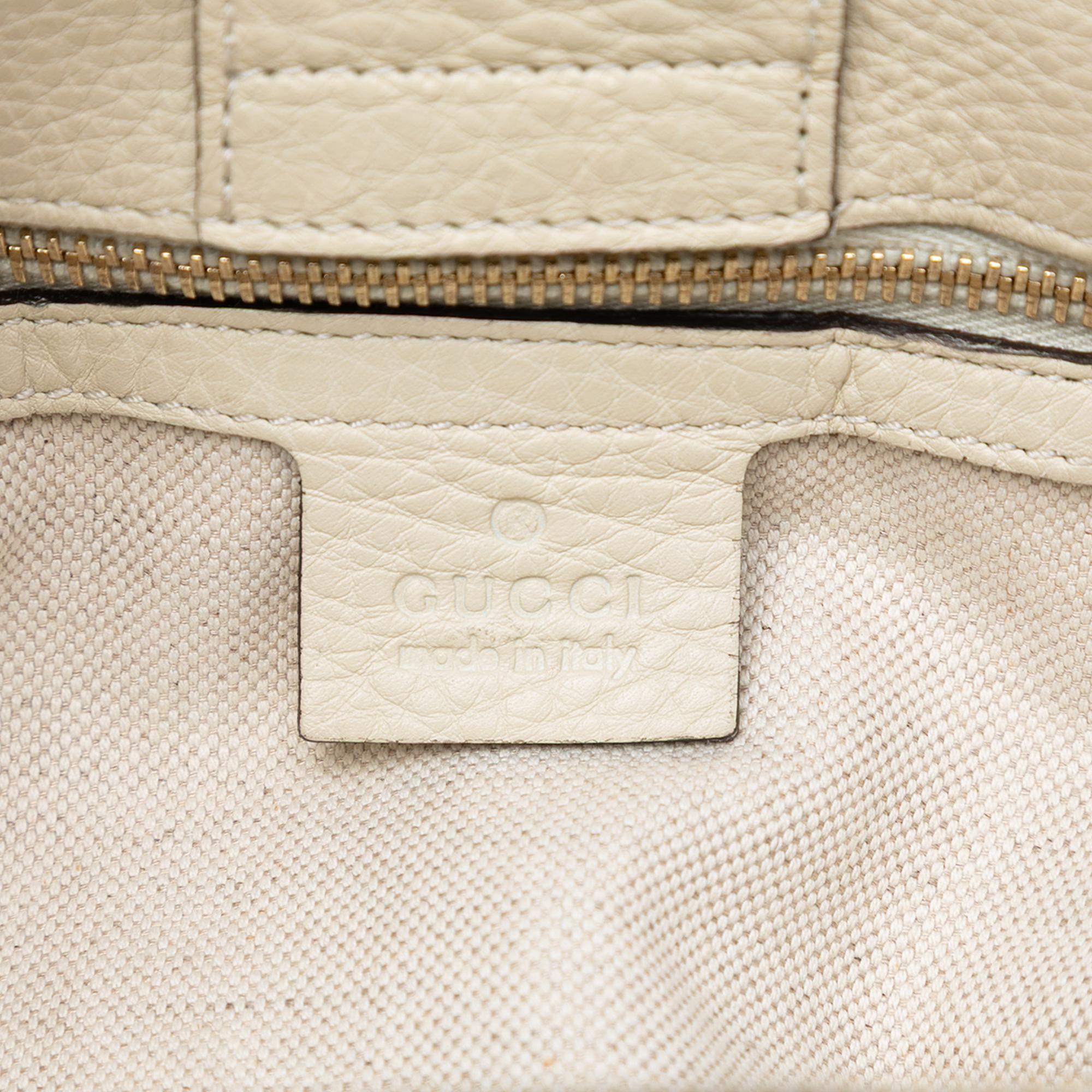 Gucci Medium Calfskin Bamboo Shopper Satchel