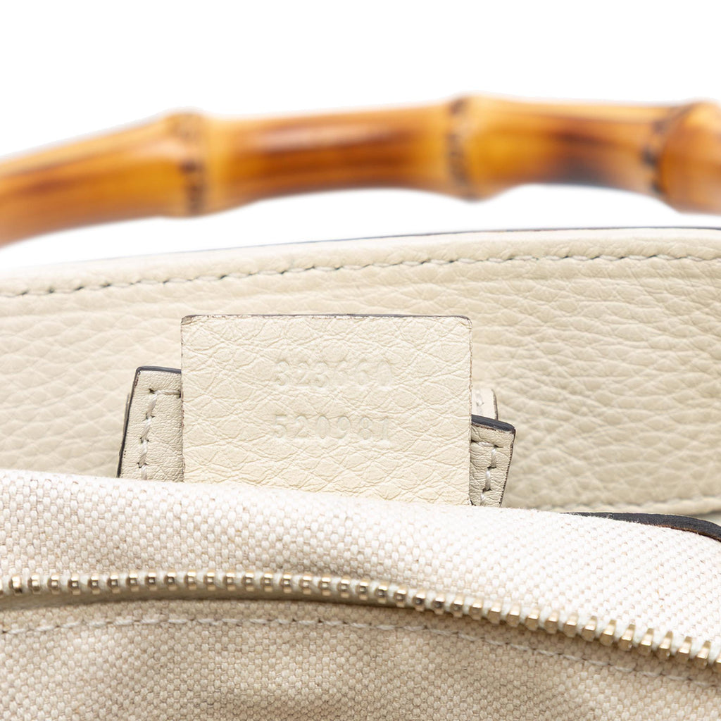 Gucci Medium Calfskin Bamboo Shopper Satchel