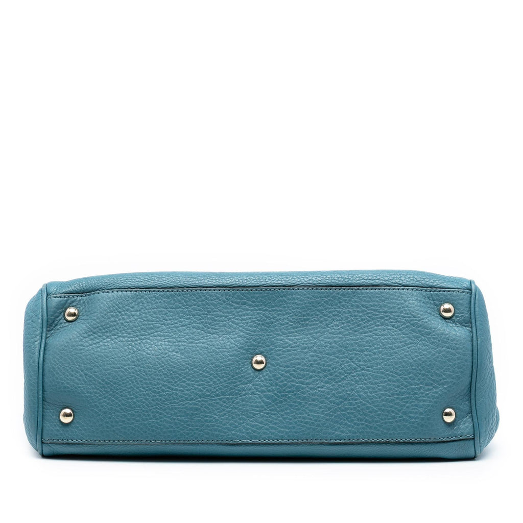 Gucci Medium Calfskin Bamboo Shopper Satchel