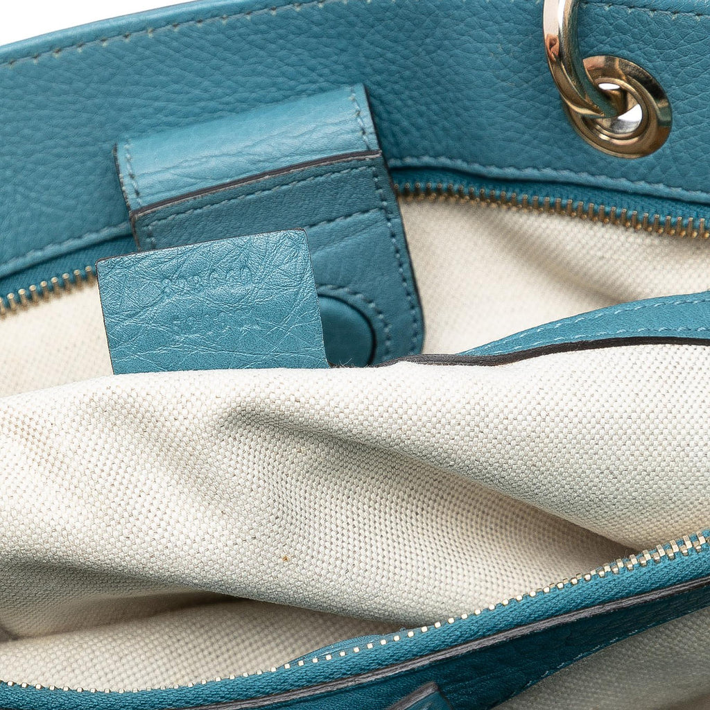 Gucci Medium Calfskin Bamboo Shopper Satchel