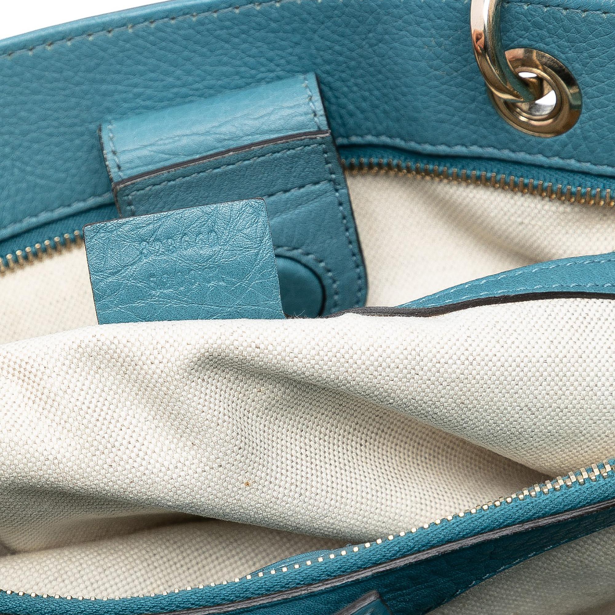 Gucci Medium Calfskin Bamboo Shopper Satchel