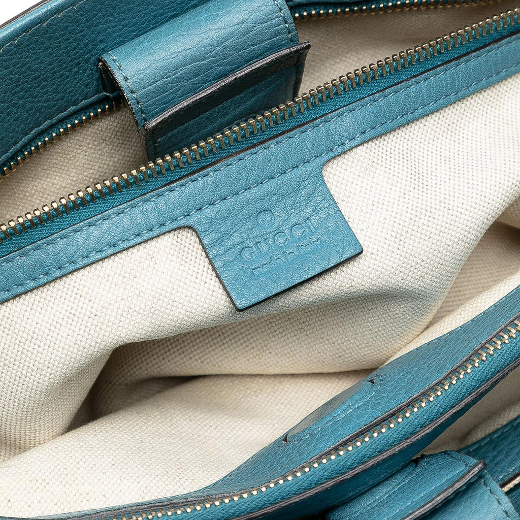 Gucci Medium Calfskin Bamboo Shopper Satchel