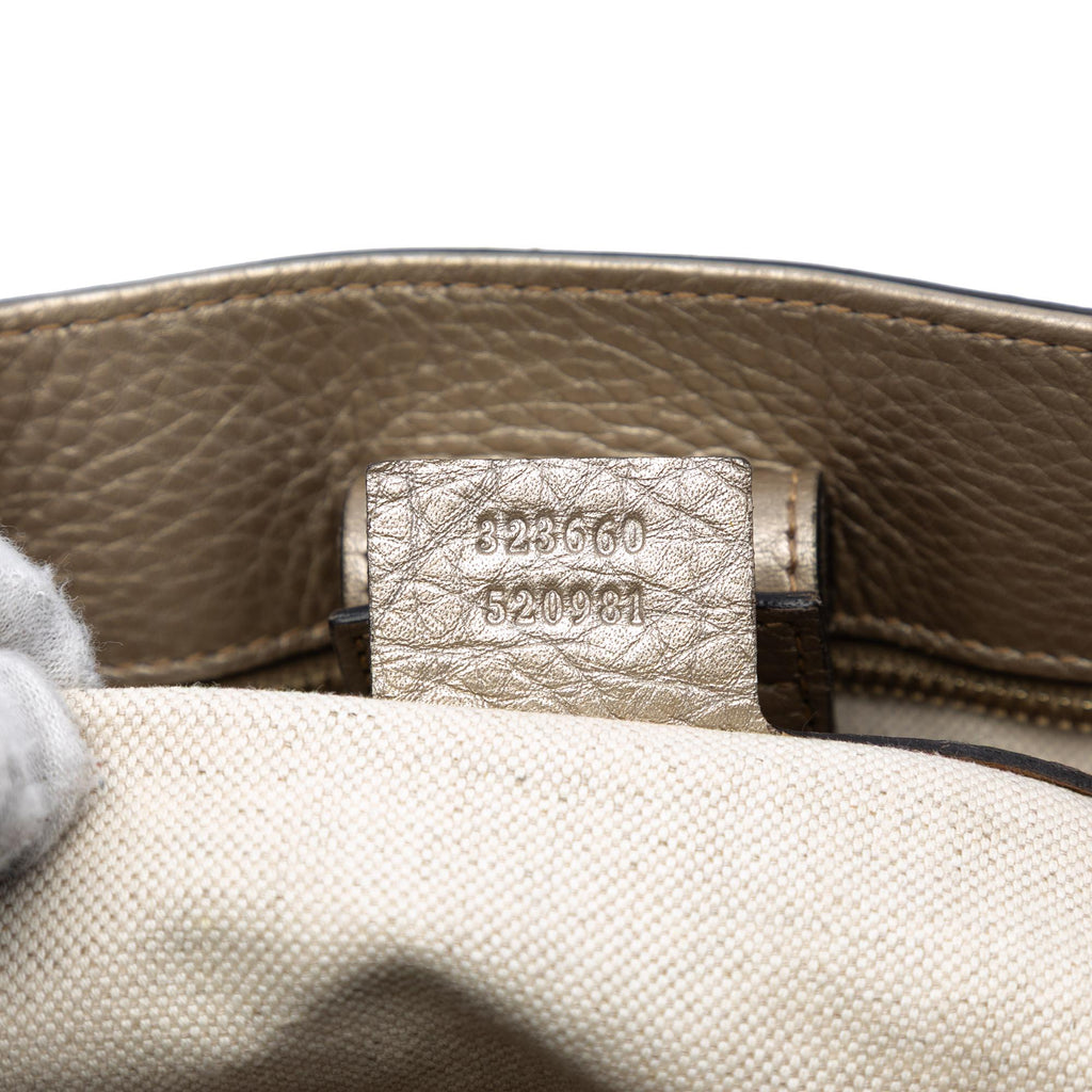 Gucci Medium Calfskin Bamboo Shopper Satchel