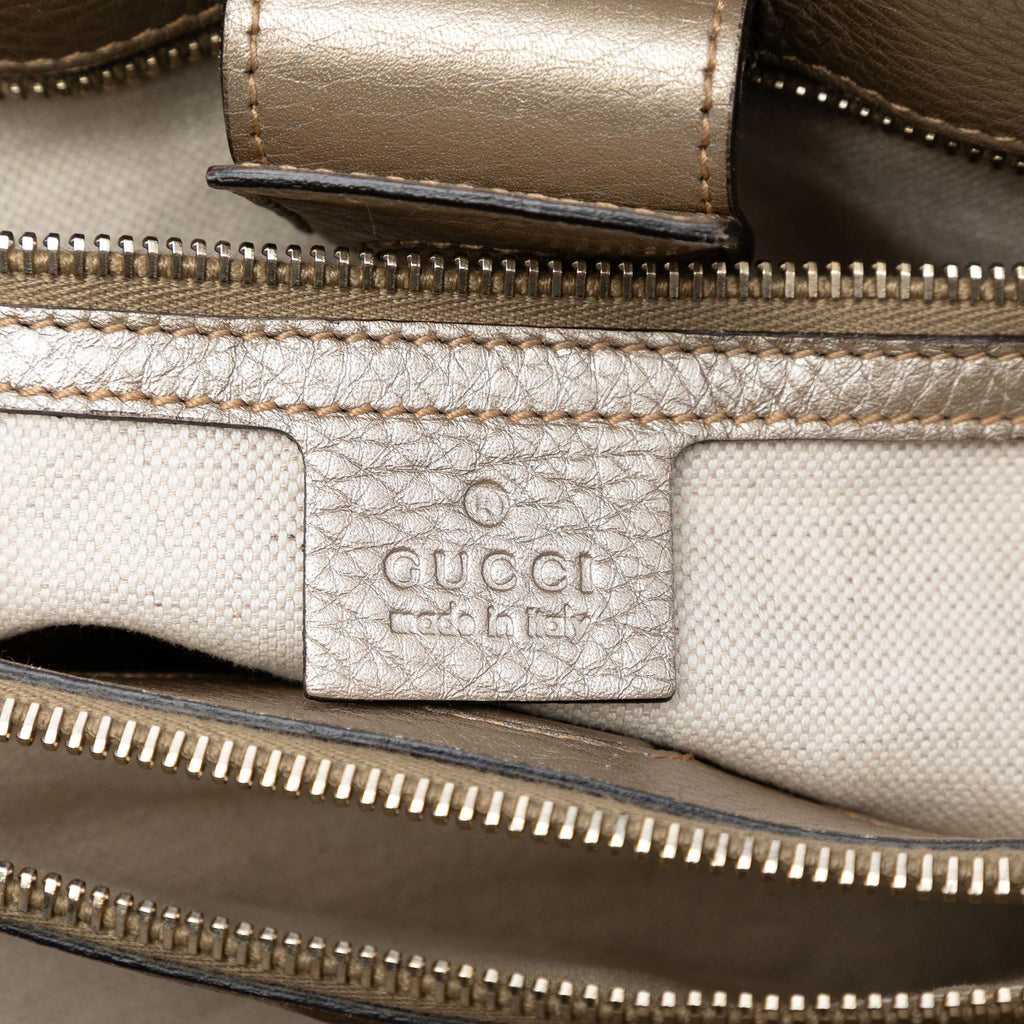 Gucci Medium Calfskin Bamboo Shopper Satchel