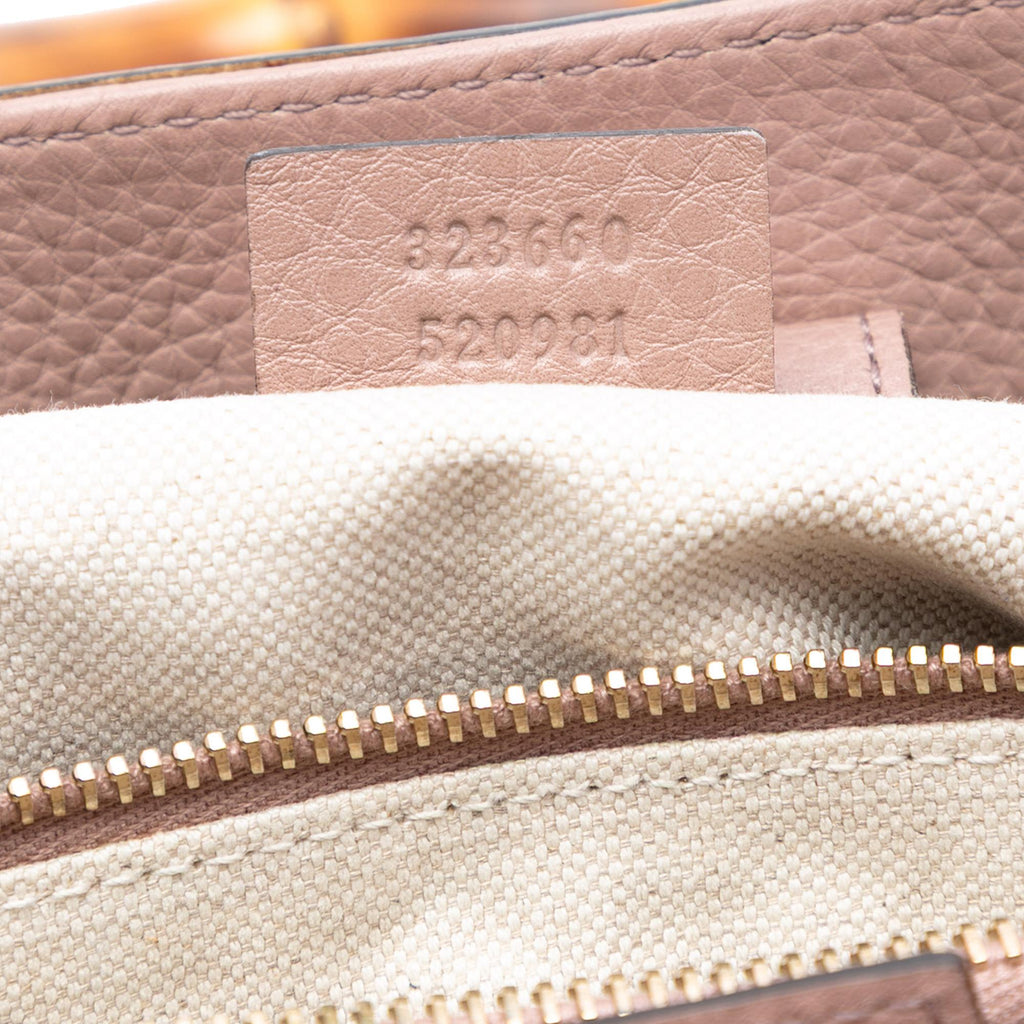 Gucci Medium Calfskin Bamboo Shopper Satchel
