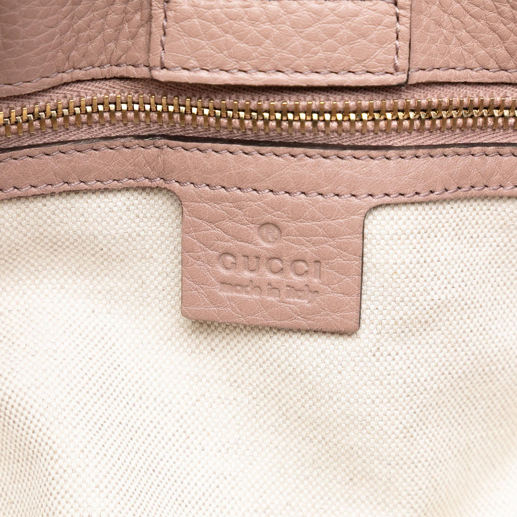 Gucci Medium Calfskin Bamboo Shopper Satchel