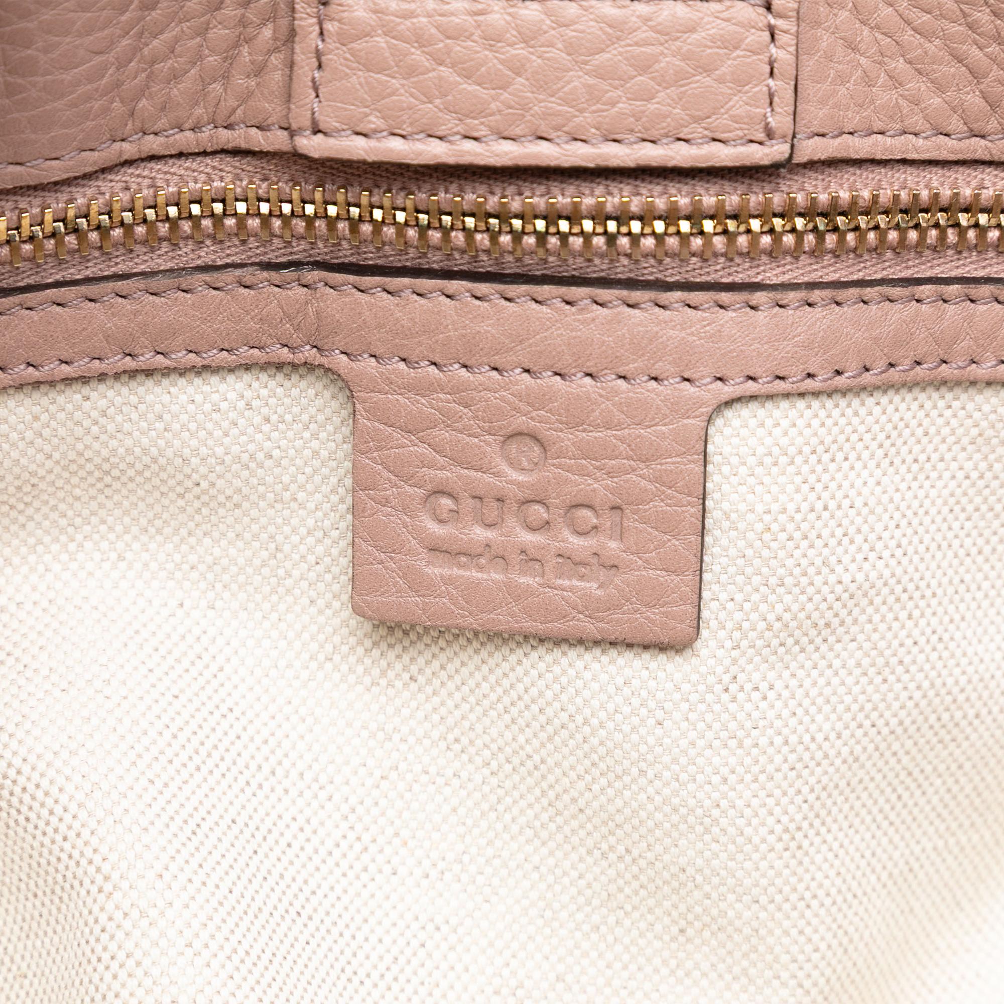 Gucci Medium Calfskin Bamboo Shopper Satchel