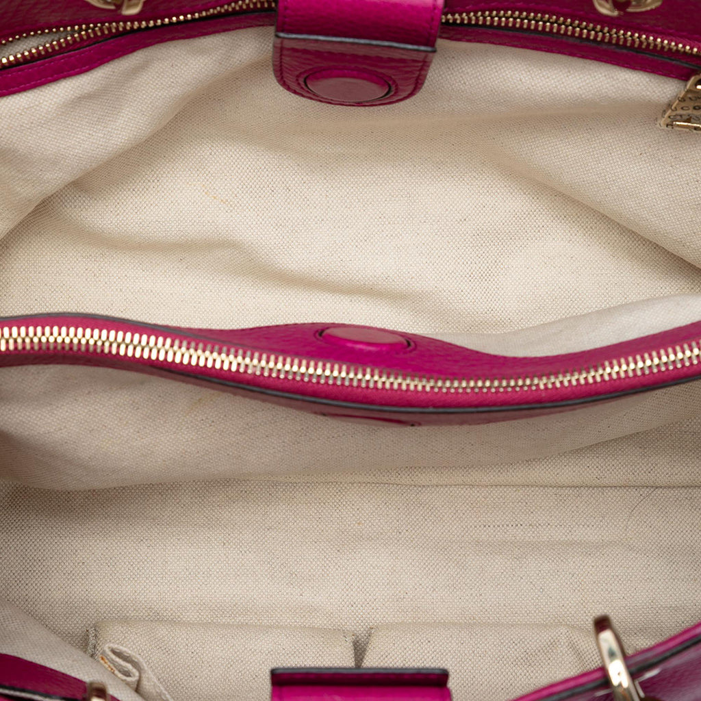 Gucci Medium Calfskin Bamboo Shopper Satchel