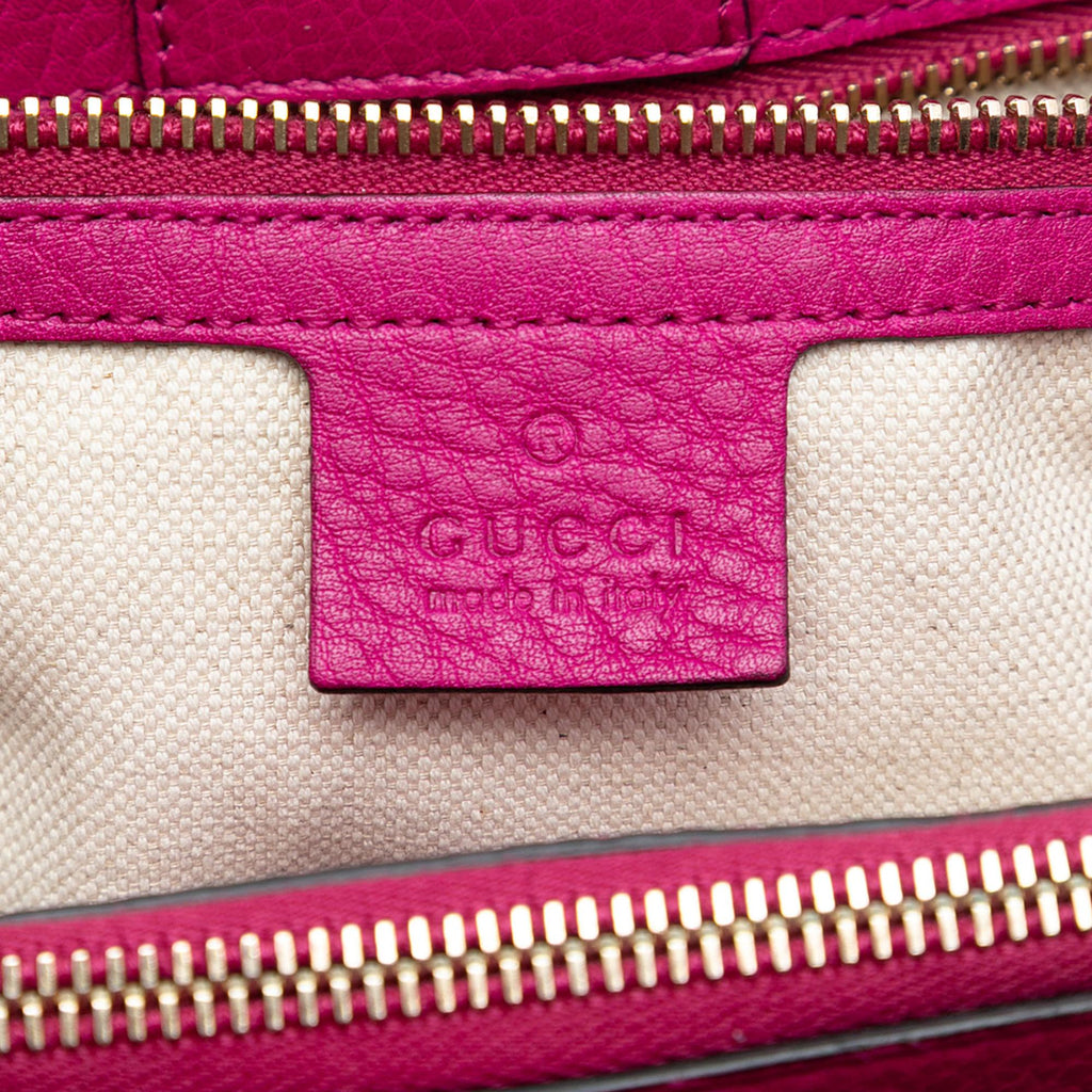 Gucci Medium Calfskin Bamboo Shopper Satchel