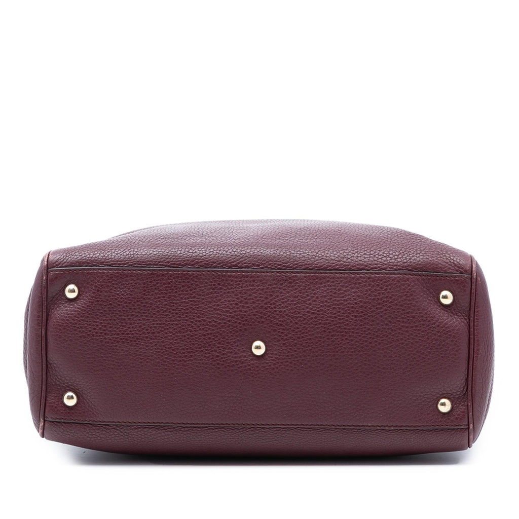 Gucci Medium Calfskin Bamboo Shopper Satchel
