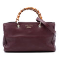 Gucci Medium Calfskin Bamboo Shopper Satchel