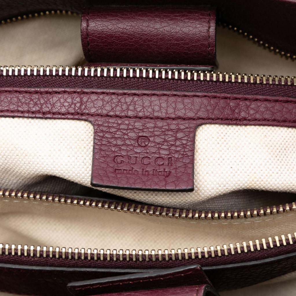 Gucci Medium Calfskin Bamboo Shopper Satchel