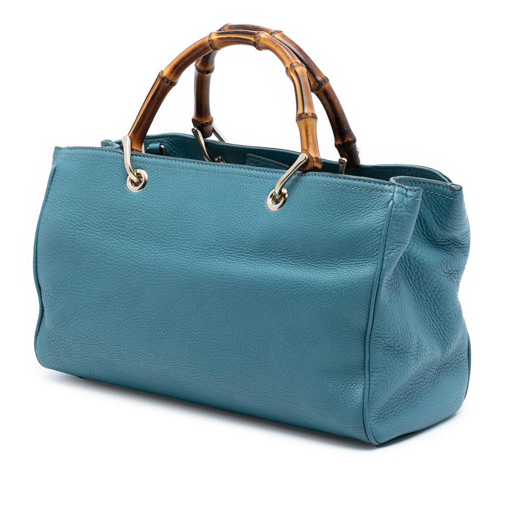 Gucci Medium Calfskin Bamboo Shopper Satchel