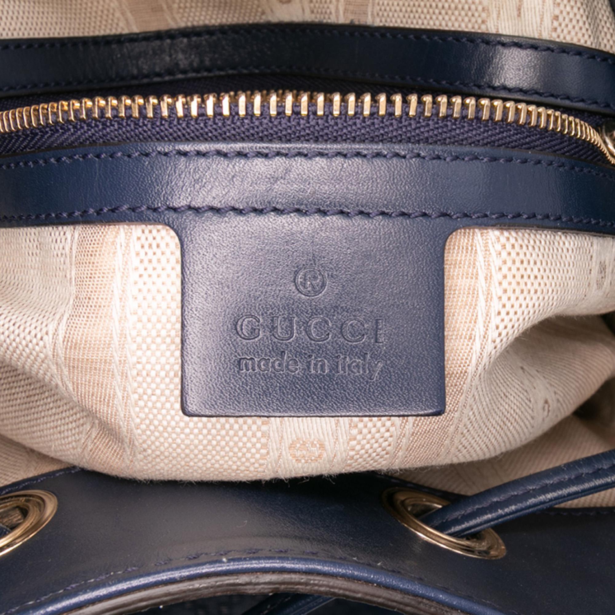 Gucci Medium Calfskin Bright Diamante Bucket