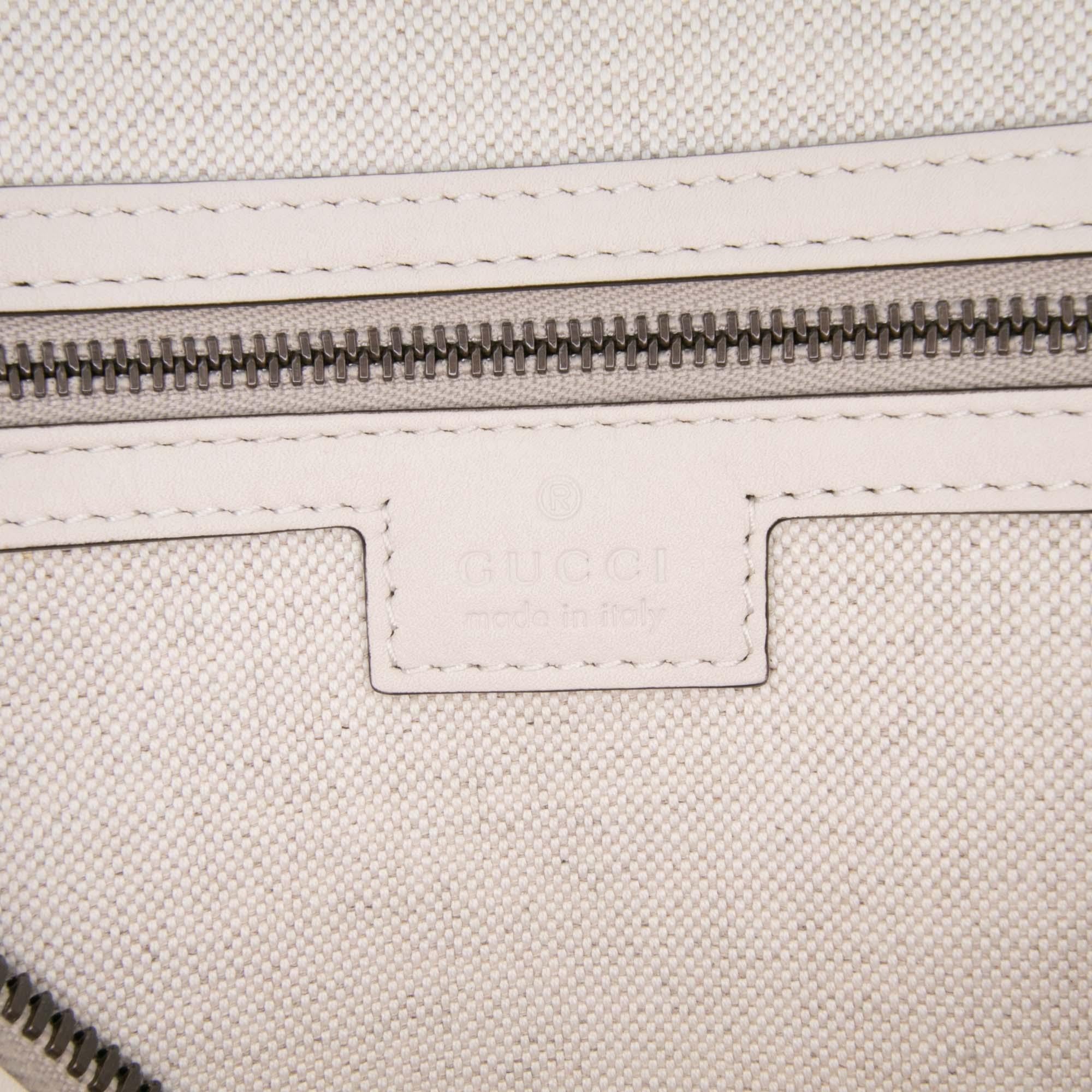 Gucci Medium Calfskin Web Bauletto Top Handle Bag